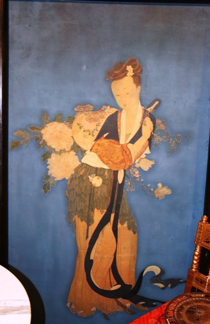 19th C Chinese Painted Portrait of a Beauty