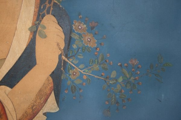 19th C Chinese Painted Portrait of a Beauty - 4