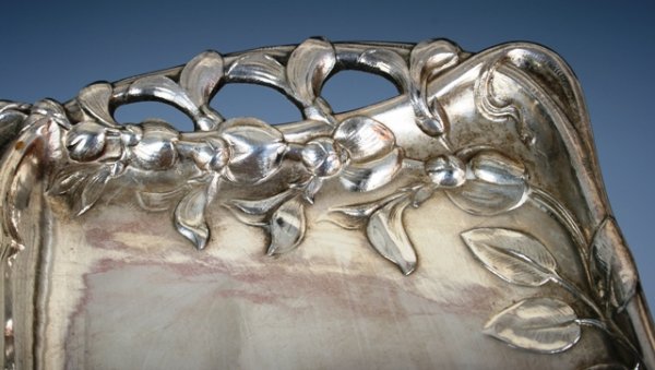 Christofle Silver Plated Art Nouveau Tray c1900 - 3