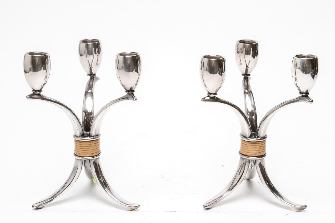 Mid-Century Rogers Silver-Plate Flair Candlesticks (1 of 6)