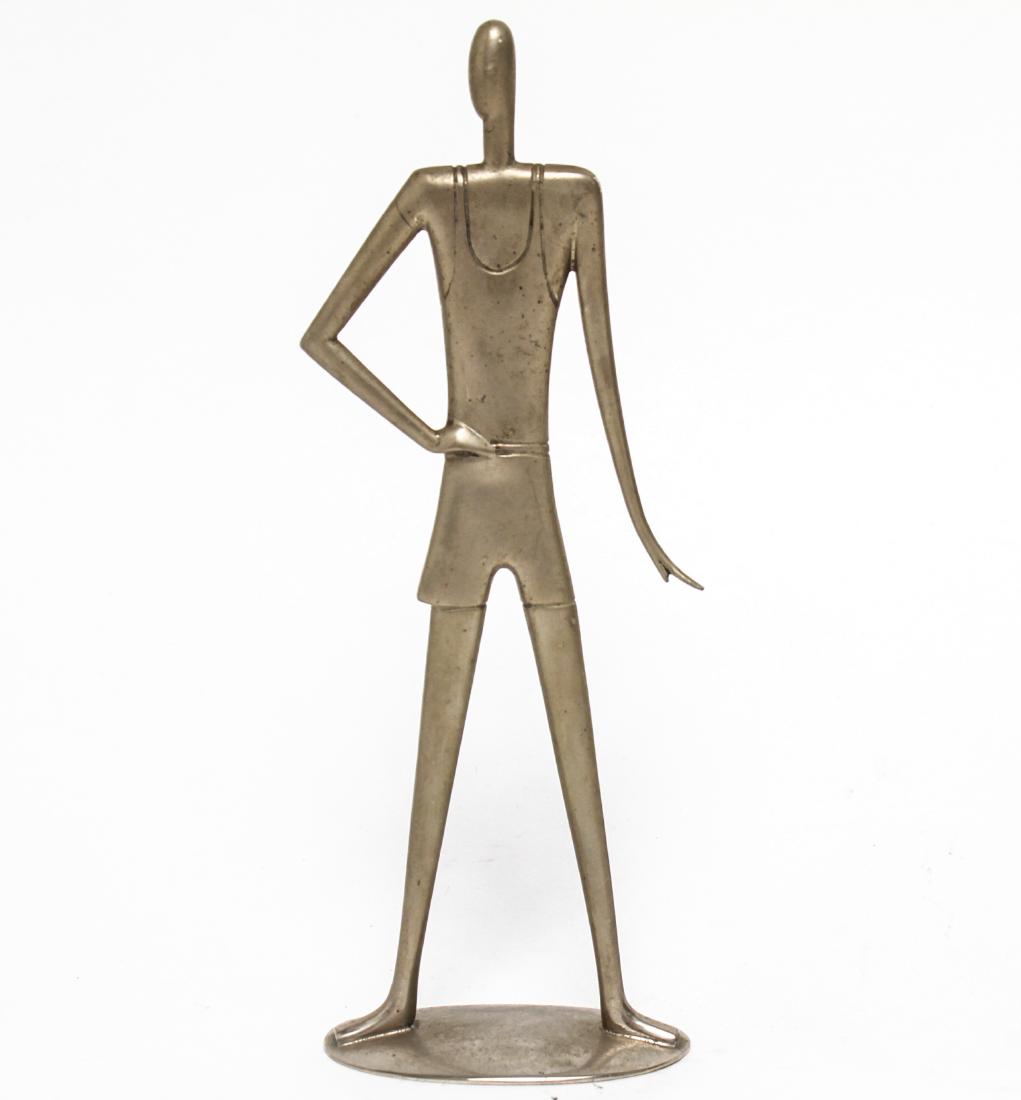 Art Deco Hagenauer Wien Vienna Nickel-Plate Figure (1 of 15)
