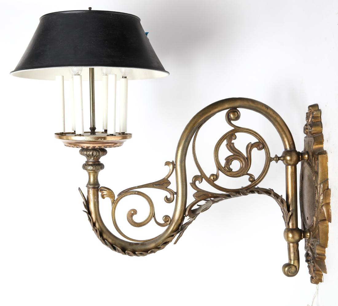Large Six Light Candelabra Sconce Bronze (1 of 16)