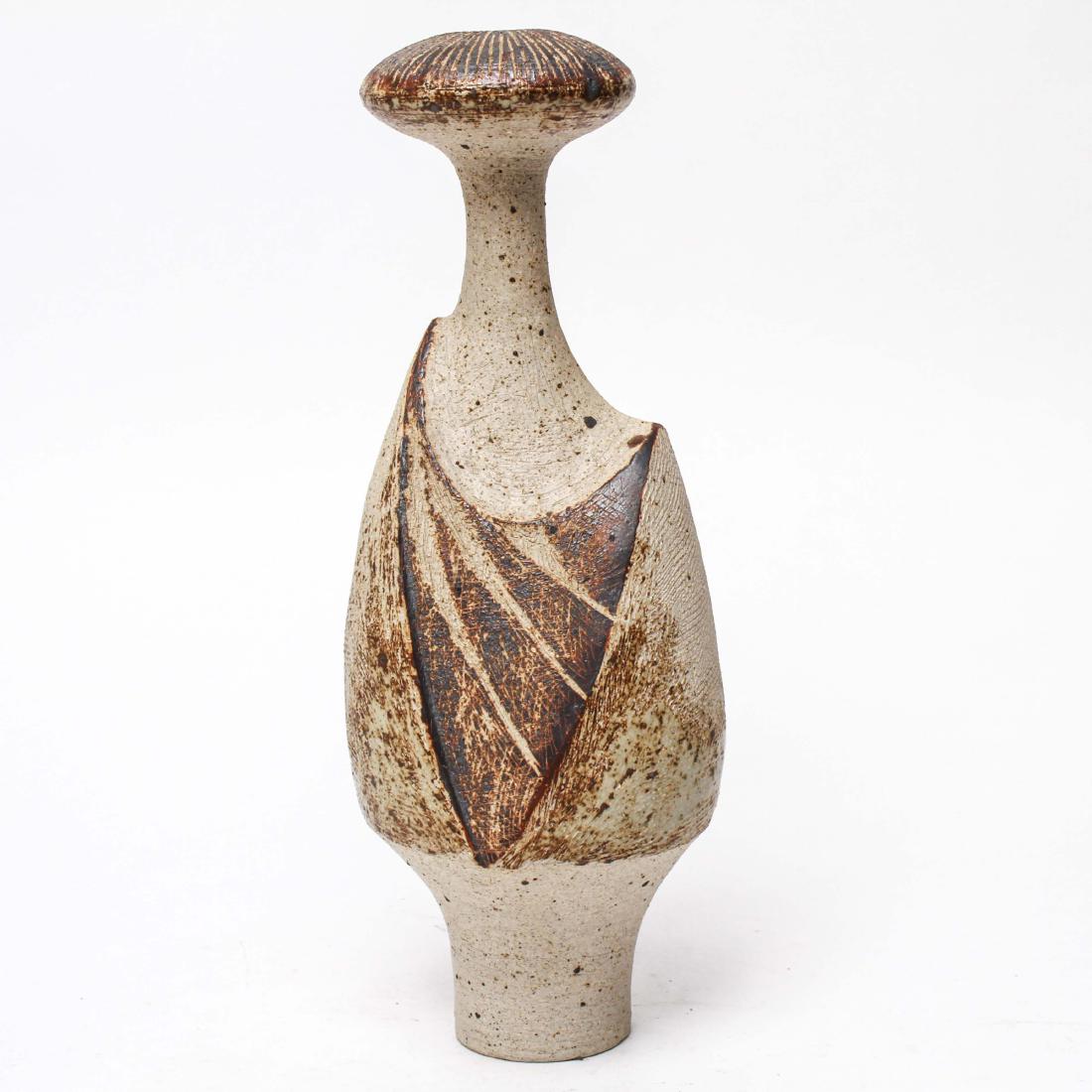 Mid-Century Arden Pottery Unglazed Ceramic Vase (1 of 9)