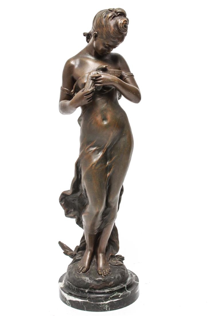 H. Moreau (after) "Oiseau Blesse" Sculpture (1 of 14)