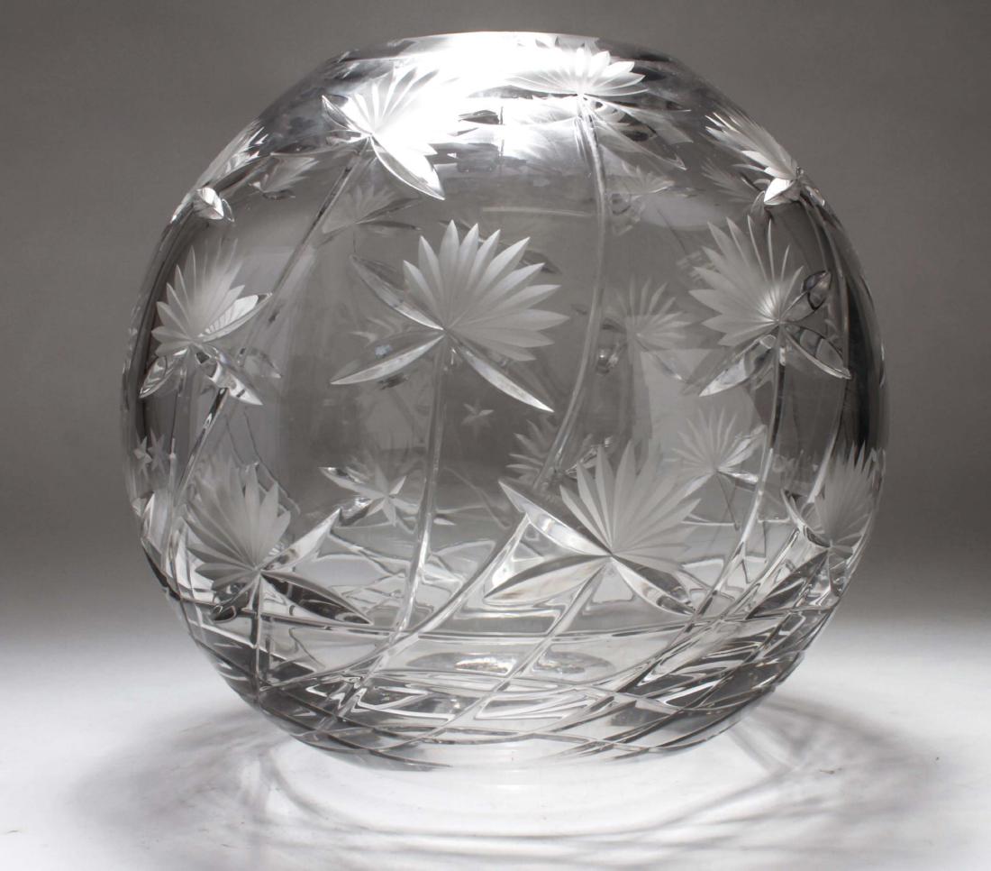 Attrib Tiffany Colorless Glass Vase (1 of 4)