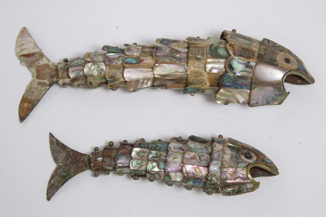 Mother-of-Pearl Articulated Fish Bottle Openers, 2 (1 of 5)