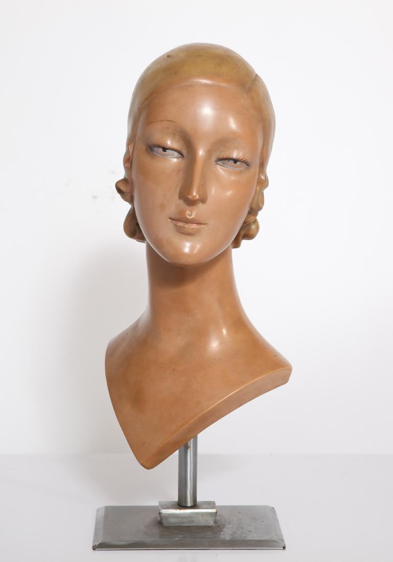 Wiener Werkstätte Austrian Art Deco Bust on Stand (1 of 7)