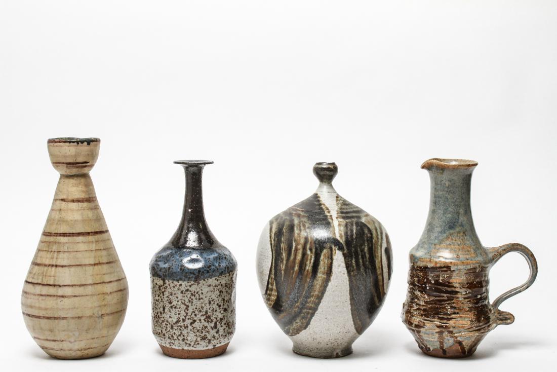 American Studio Art Pottery Vases & Ewer, 4 Pieces (1 of 14)
