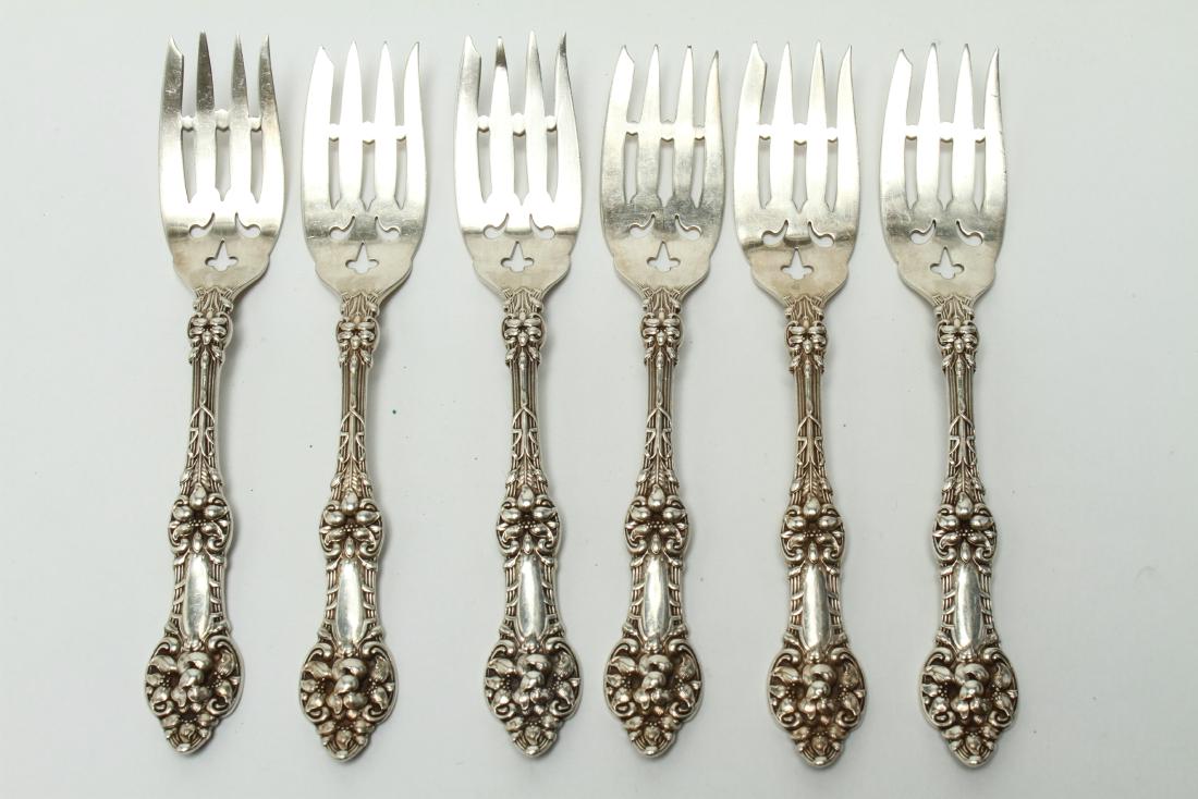 Alvin Silver "Orange Blossom" Dessert Forks Set 6 (1 of 3)