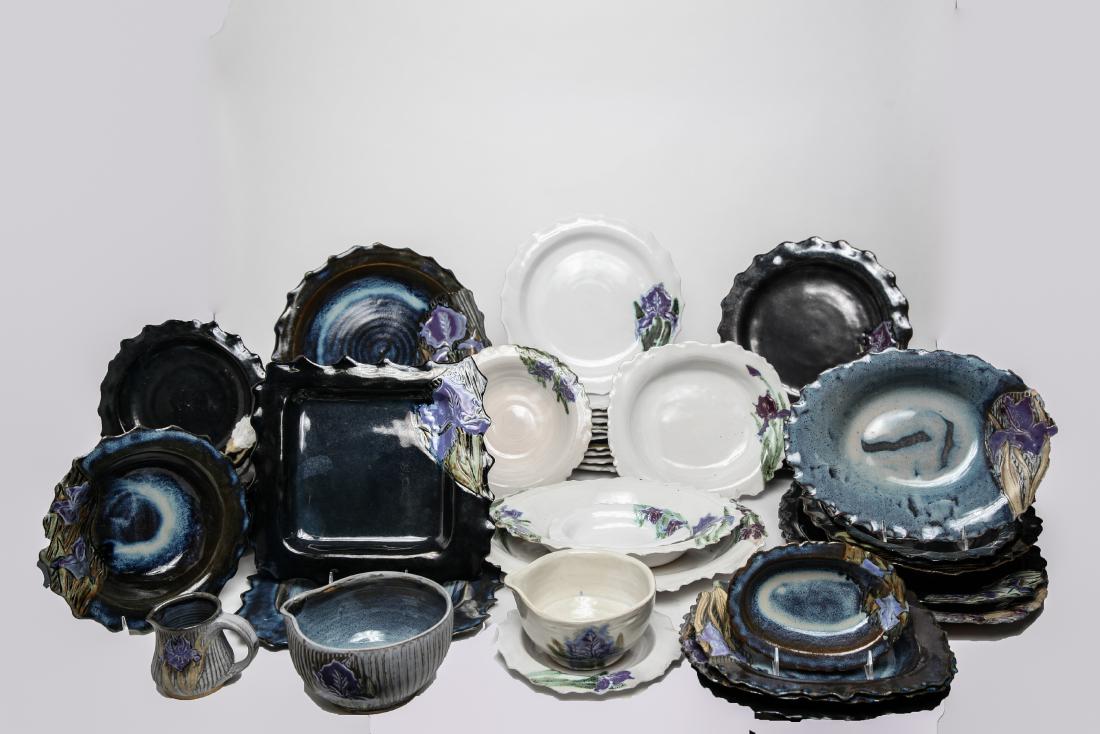 Studio Art Pottery Glazed Ceramic Dish Ware 50 Pcs (1 of 20)