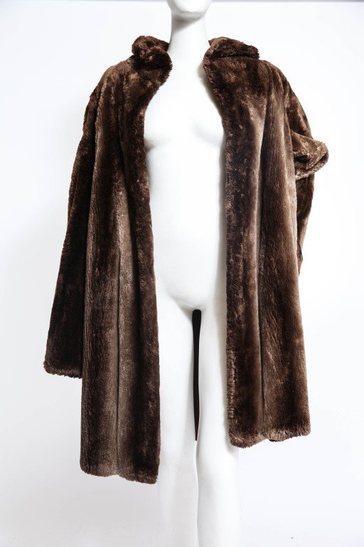 Brown Sheared Beaver Fur Coat (1 of 7)