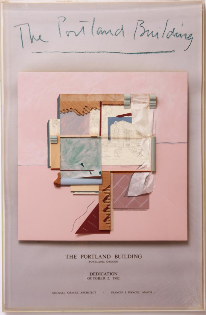 Michael Graves "The Portland Building" Mixed Media (1 of 8)