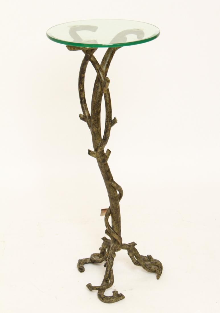 Diego Giacometti Manner Wrought Metal & Glass Table (1 of 6)