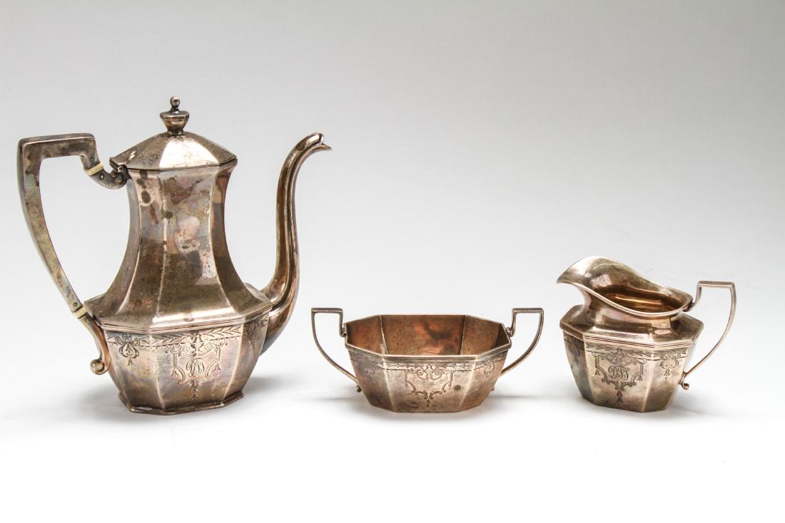 Dominick & Haff Silver Tea / Coffee Pot Service, 3 (1 of 12)