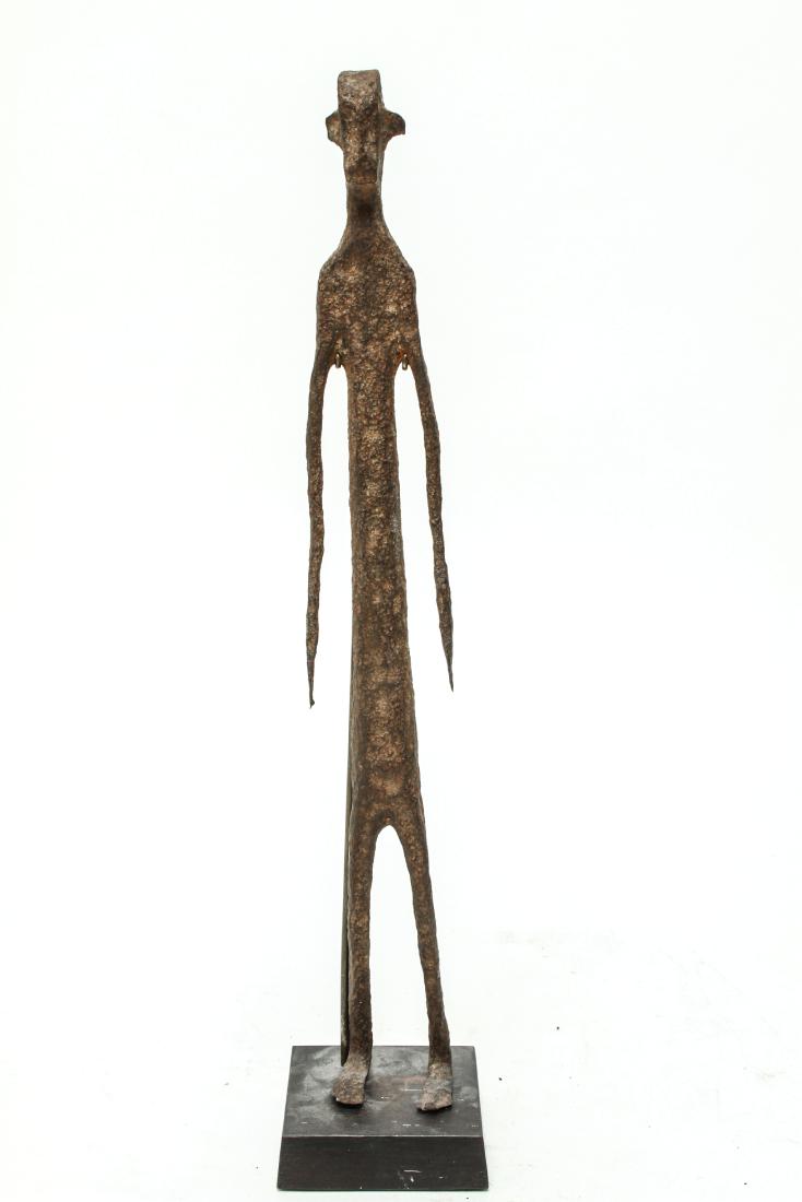 Giacometti Manner Modern Iron Figural Sculpture (1 of 9)
