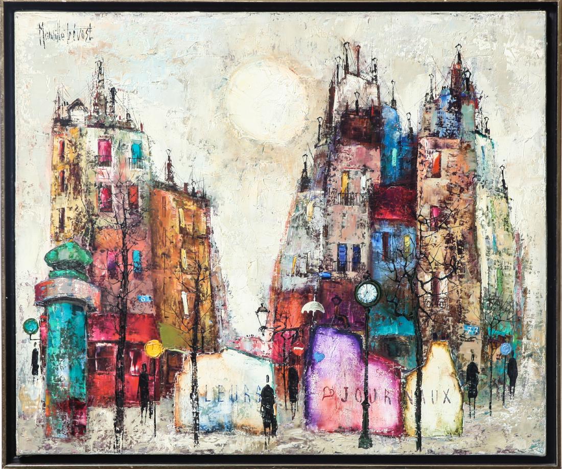 Maurille Prevost Paris Street Scene Oil on Canvas (1 of 8)