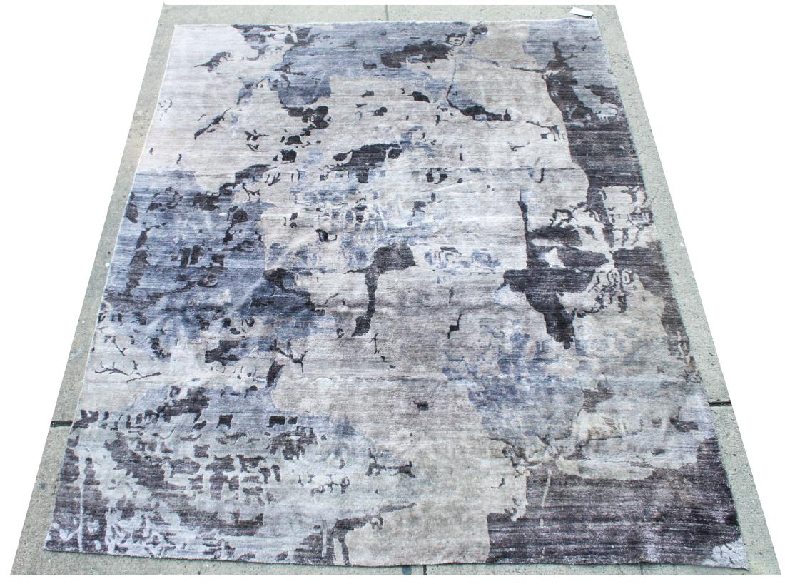 Modern Abstract Gray Carpet 8' x 9' 8" (1 of 4)