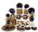 Bavaria Waldershof Cobalt & Gilt Dinner Svc 174 Pc