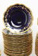 Bavaria Waldershof Cobalt & Gilt Dinner Svc 174 Pc - 7