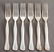 Rare Bulgari Eccentrica Silver Lunch Forks Set 6