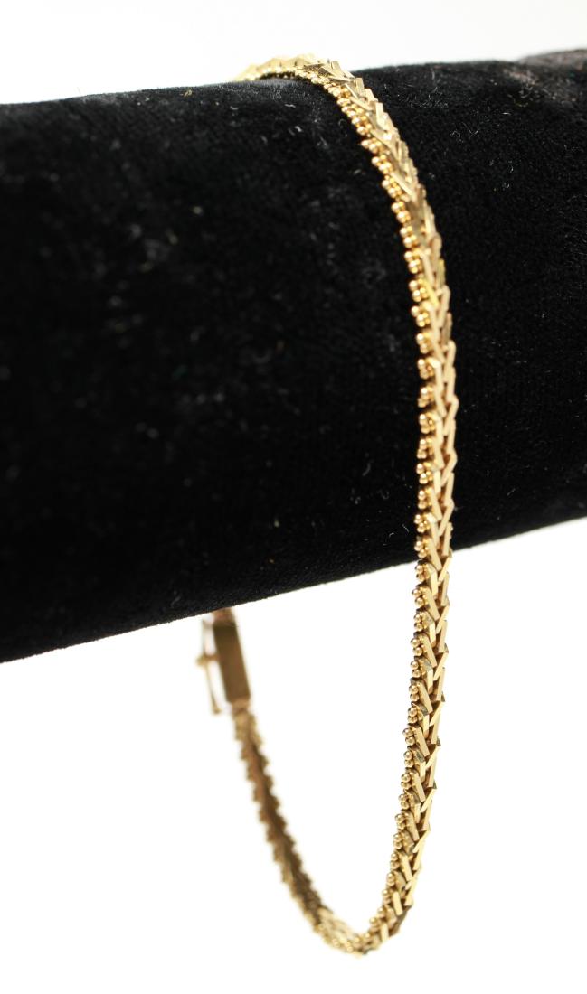 18K Yellow Gold Modern Linked Bracelet (1 of 7)