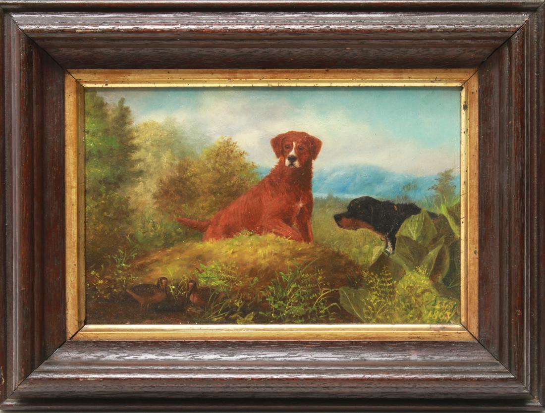 James L. Scudder "Woodcock Shooting" Oil on Board (1 of 5)