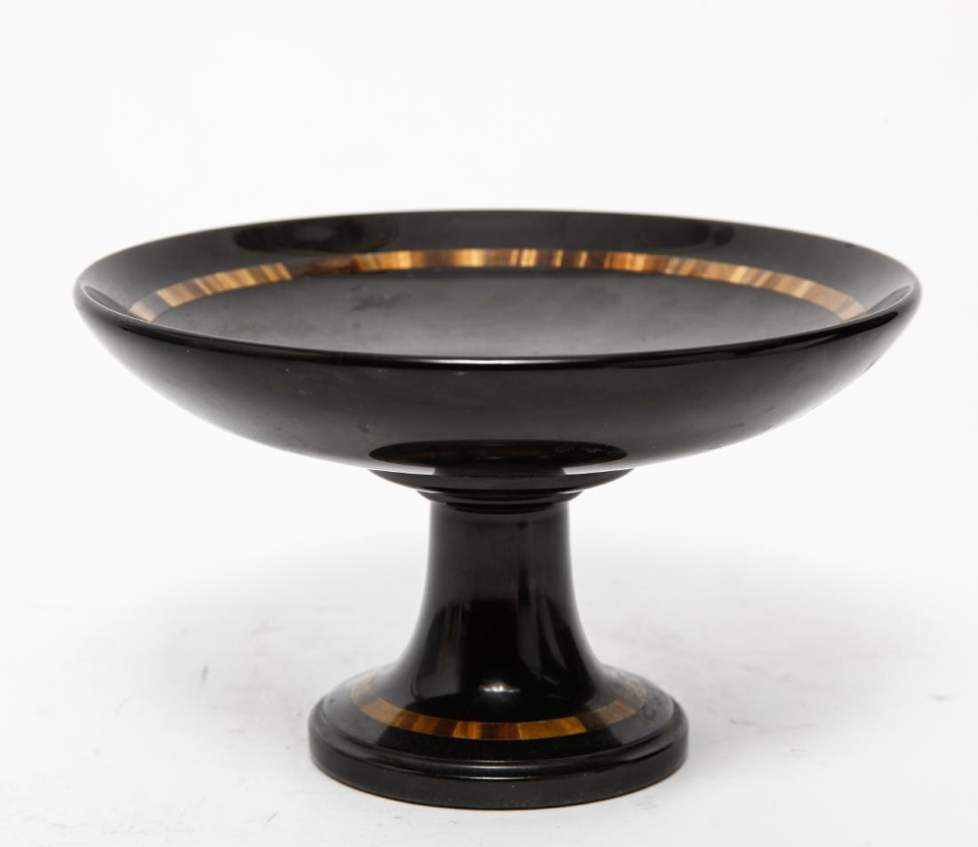 Italian Tiger's Eye & Onyx Compote Dish (1 of 10)