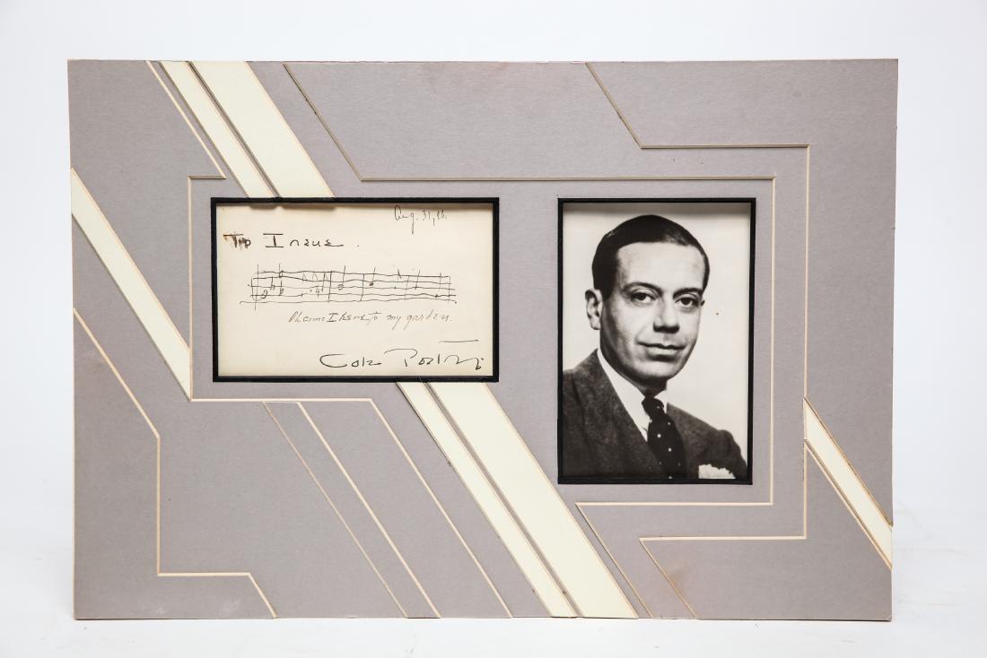 Cole Porter Autographed Music Quotation 1922 (1 of 8)