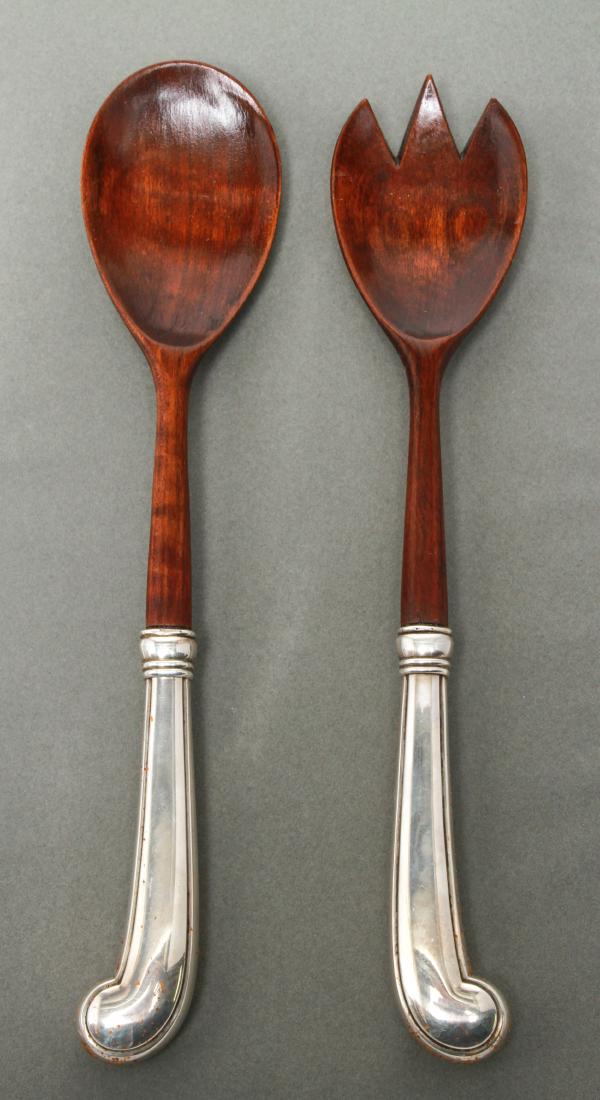 Tiffany & Co. Silver King William Salad Servers Pr (1 of 4)