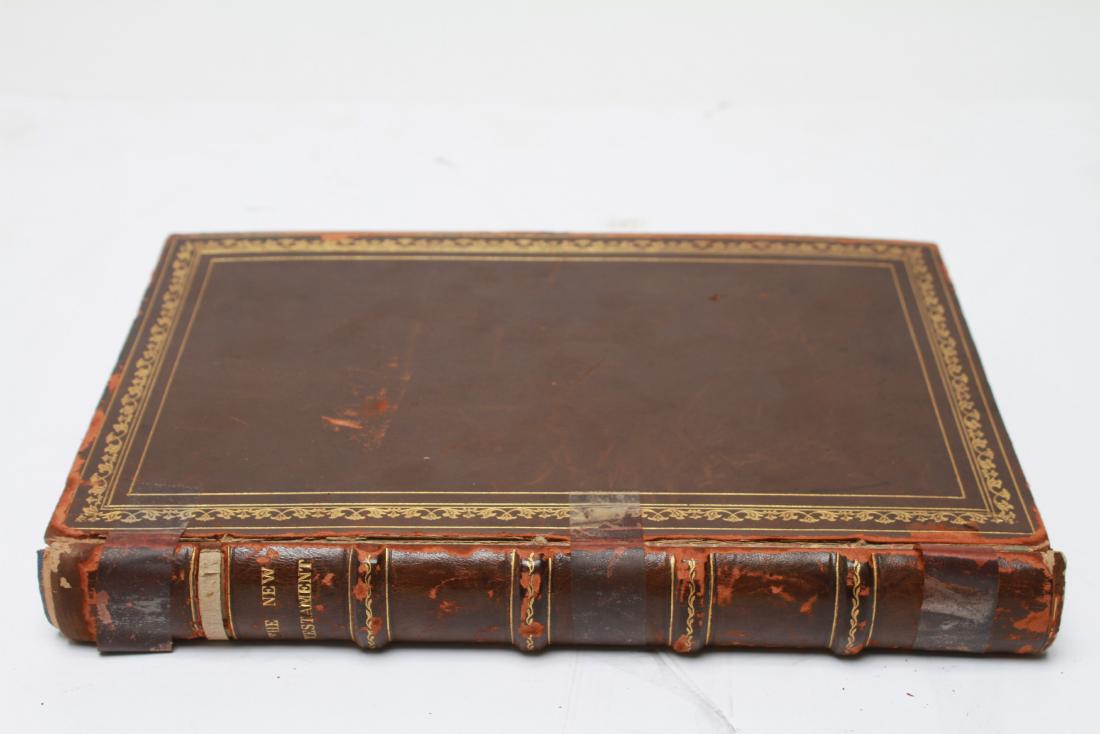 Bible The New Testament Leather Bound Book, 1844 (1 of 12)