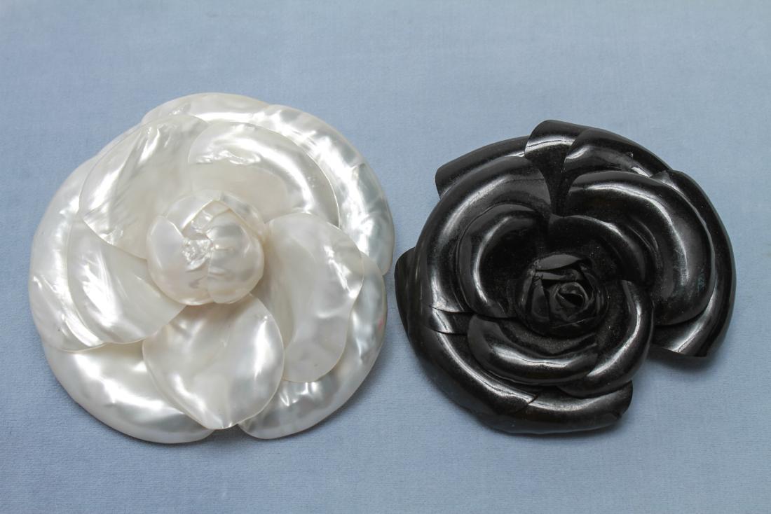 chanel camellia flower brooch