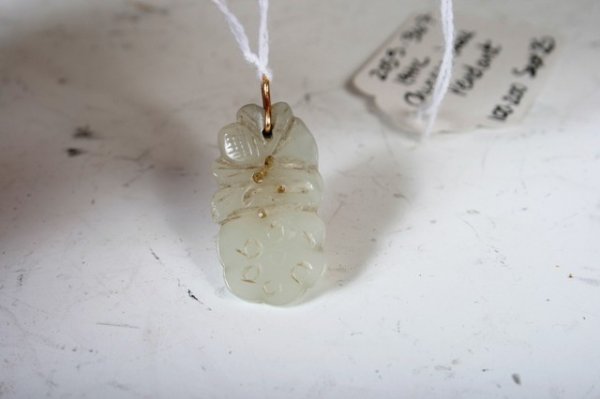 19th C. Chinese Jade Pendant - 5