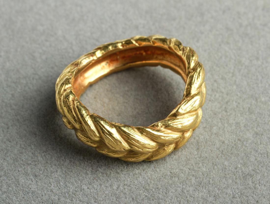 Angela Cummings 18K Gold Braided Wave Motif Ring (1 of 4)