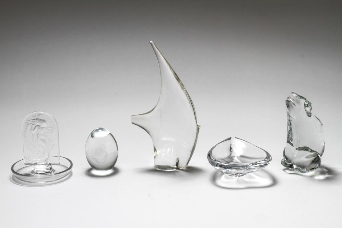 Colorless Art Glass Accessories incl. Lalique, 5 (1 of 5)