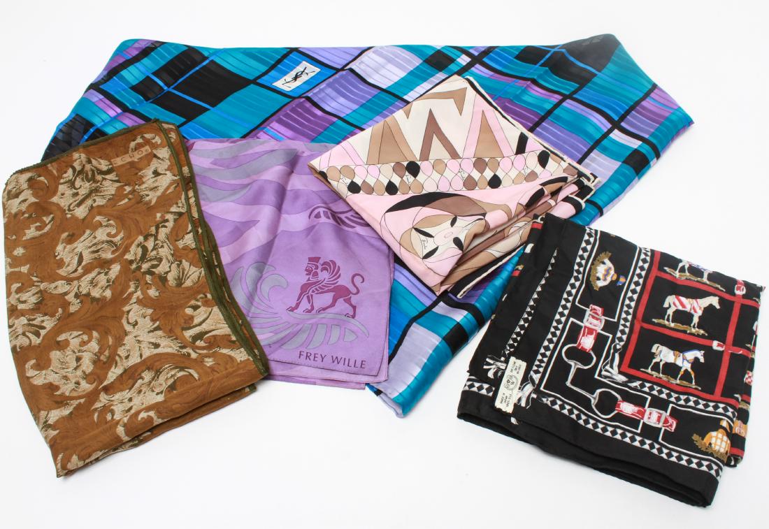 Designer Silk Scarves incl. Yves Saint Laurent, 5 (1 of 11)