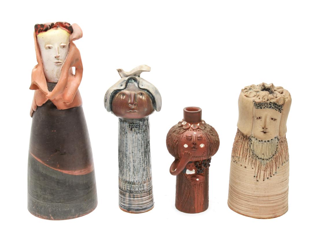 Art Pottery Figural Sculpture incl. Espinosa, 4 Pc (1 of 6)