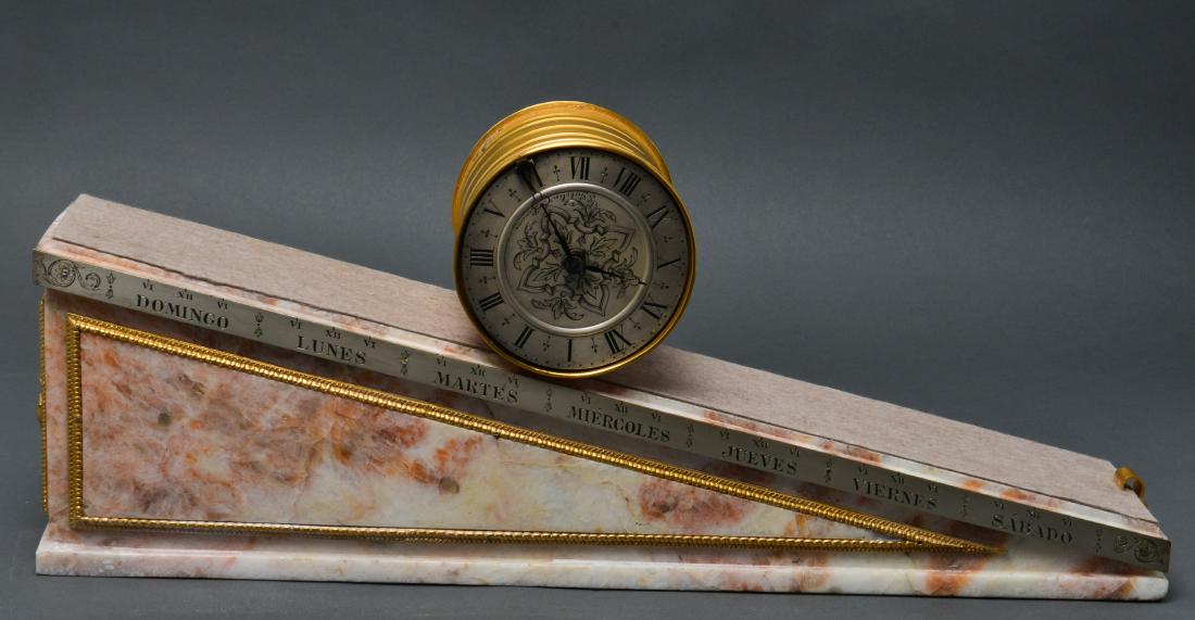 E. Gubelin Incline Plane 7Day Clock w Marble Base Jul 14, 2019