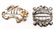 French Art Nouveau Silver Floral Belt Buckles, 2