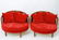 Adrian Pearsall Manner Barrel Lounge Chairs, Pair