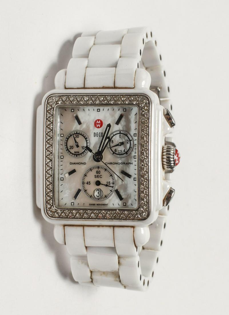 Michelle Deco Diamond Chronograph Wrist Watch (1 of 3)
