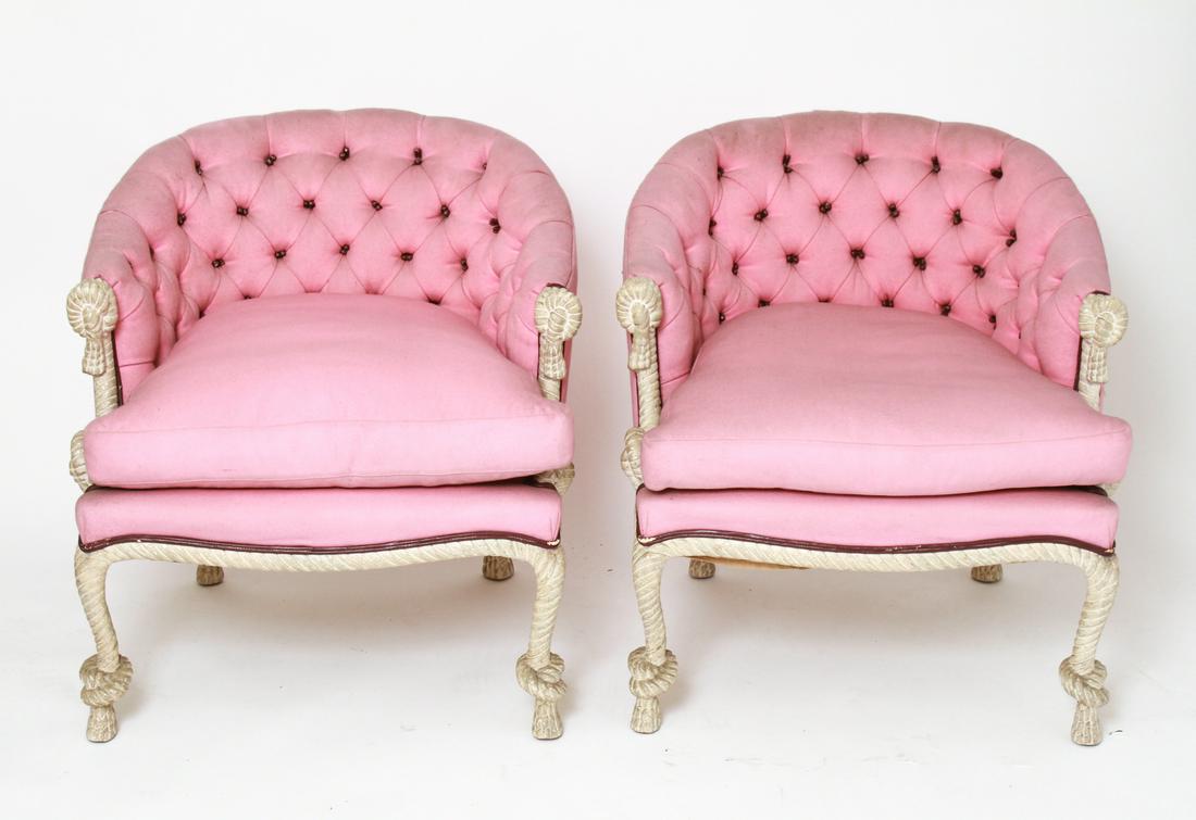 Fournier Manner Napoleonic Rope Twist Chairs Pr (1 of 5)