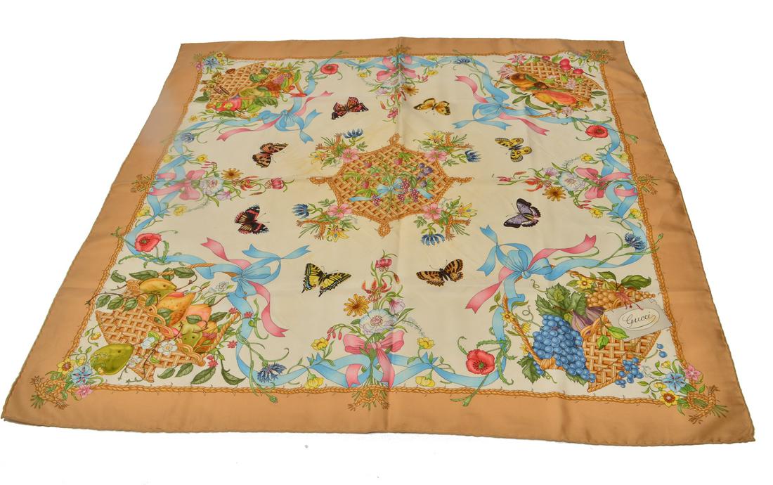 V. Accornero for Gucci Silk Scarf Butterfly Motif (1 of 4)