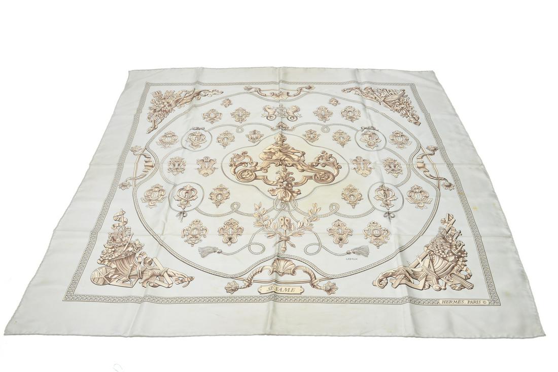 Hermes Sesame" Vintage Silk Scarf (1 of 4)