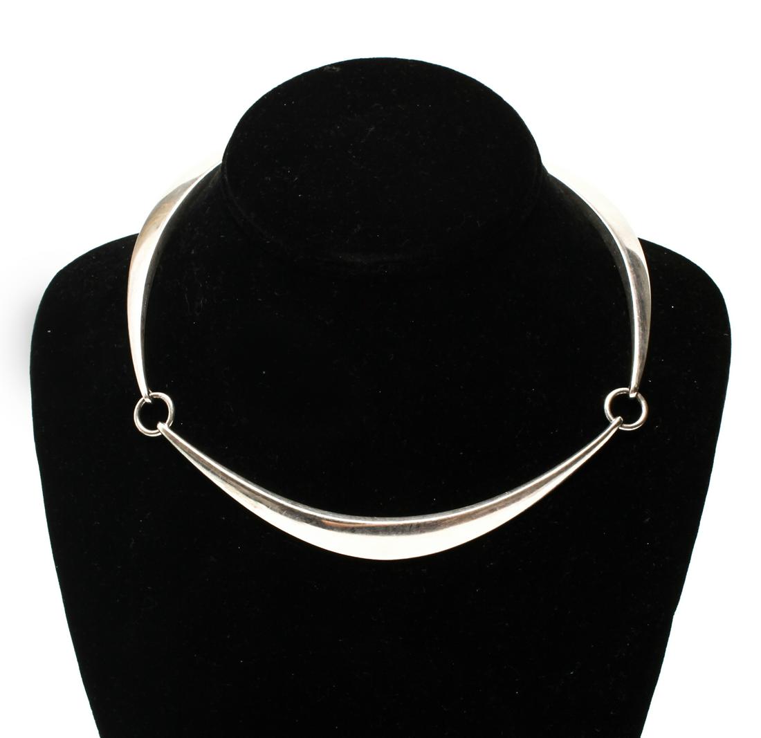 Hans Hansen Danish Silver Linked Choker / Necklace (1 of 4)
