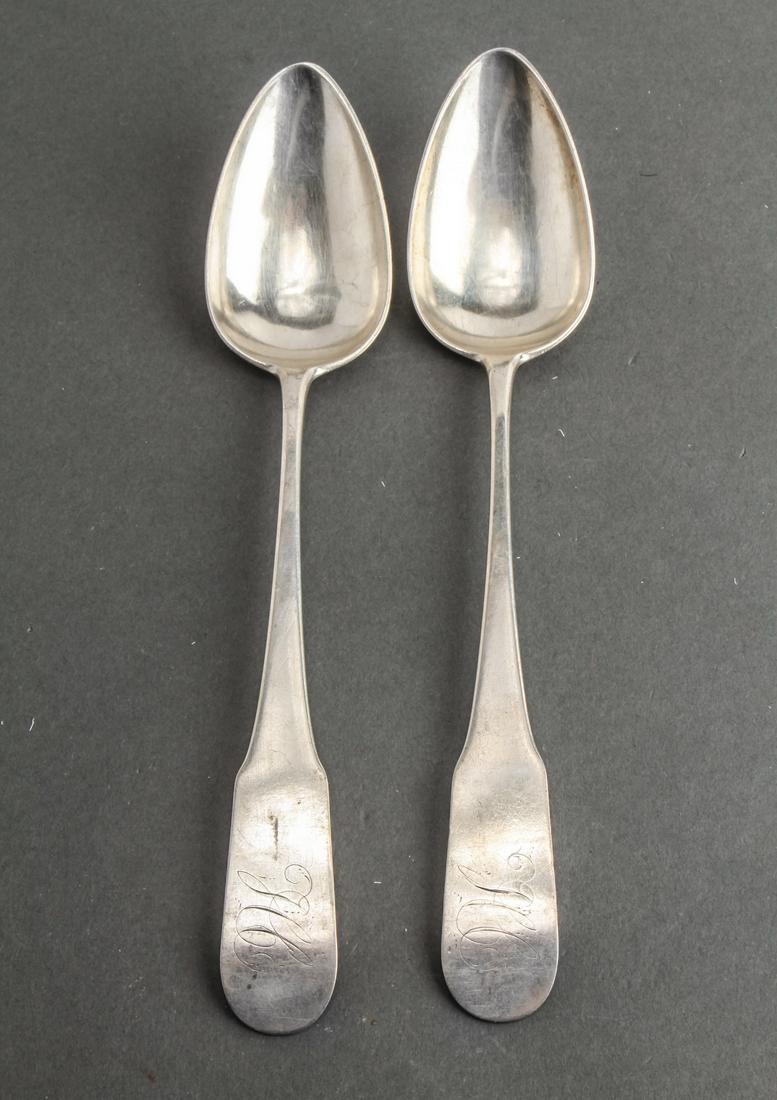 Rare Hart & Wilcox Norwich Silver Serving Spoons 2 (1 of 4)
