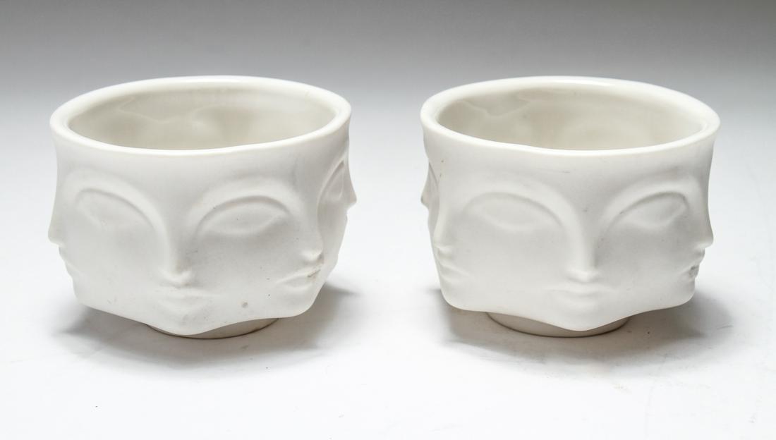 Jonathan Adler "Muse" Bisque Ceramic Bowls, Pr (1 of 3)