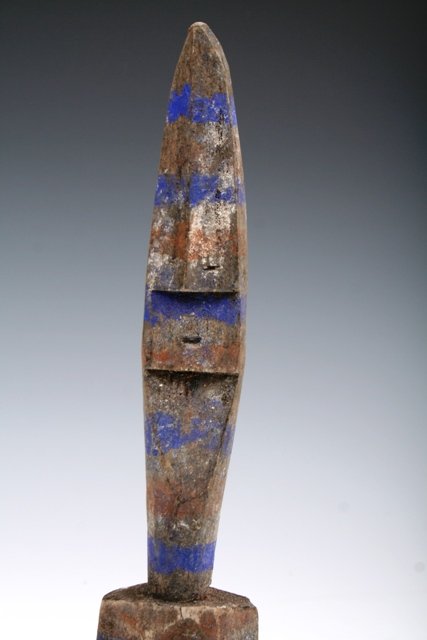 Early 20th C Ghana Wood Acam Figure Painted - 2