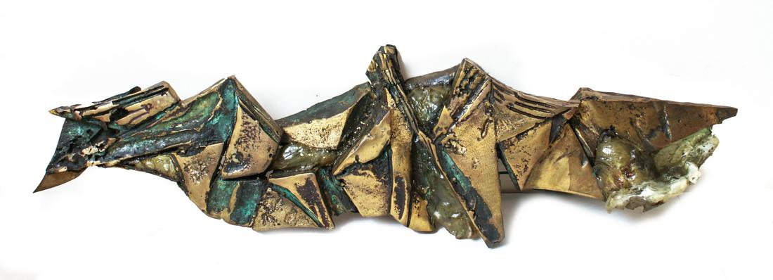 E. Fuhrman Bronze & Resin Sculpture Wall Sconce (1 of 5)