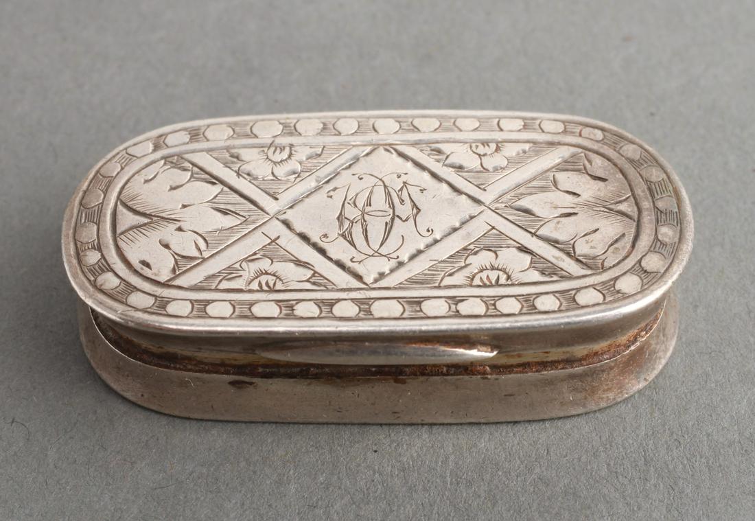 George Unite Silver Engraved Vinaigrette 1872 (1 of 4)