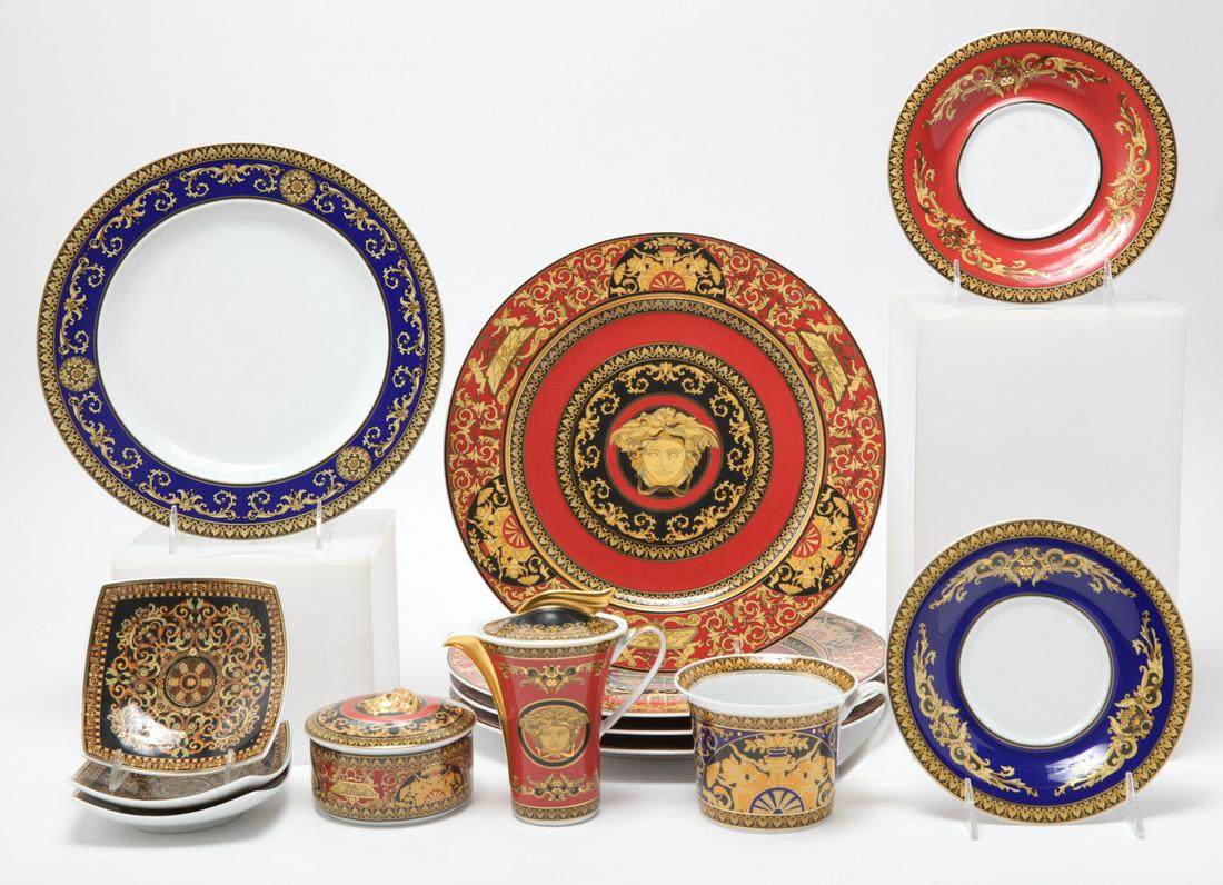 Rosenthal Versace "Medusa" Porcelain Dishes 13 Pcs (1 of 20)